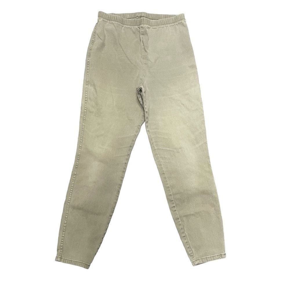 Route 66 Stretch Skinny High Waist Pants Khaki Olive Color Size 18W